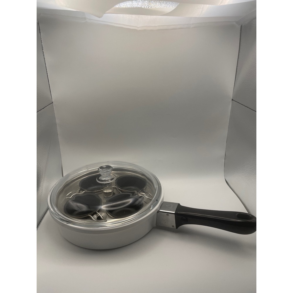 Princess House Nouveau 8 Inch Skillet Egg Poacher Set with Removable Handle